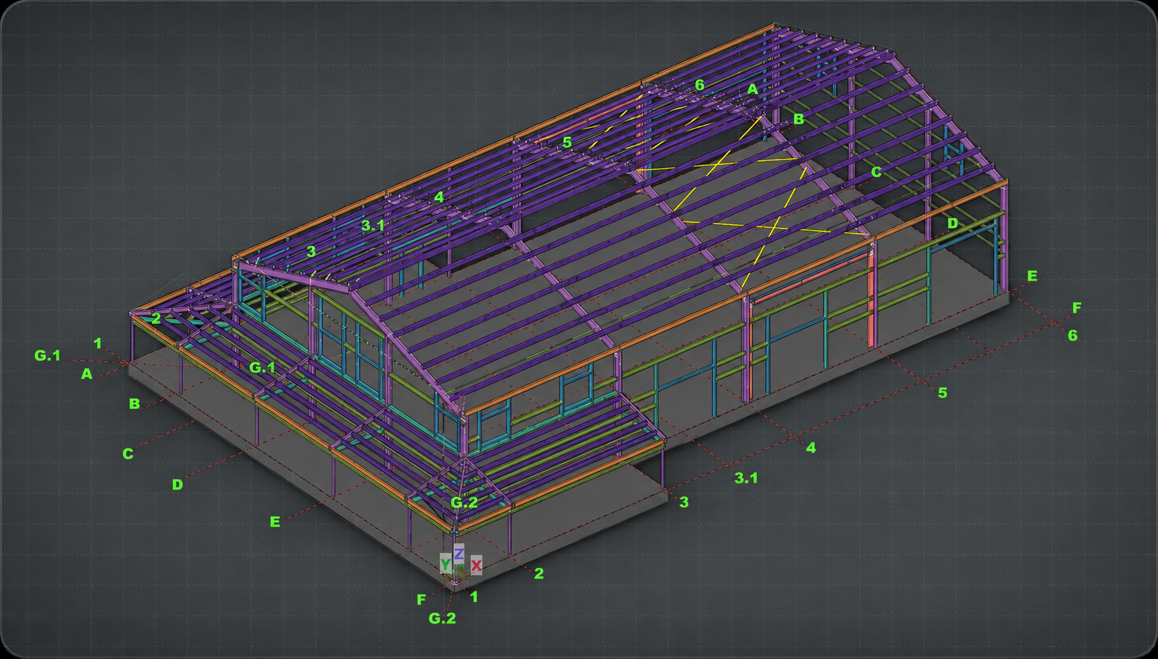 Metro Business Park Tekla model